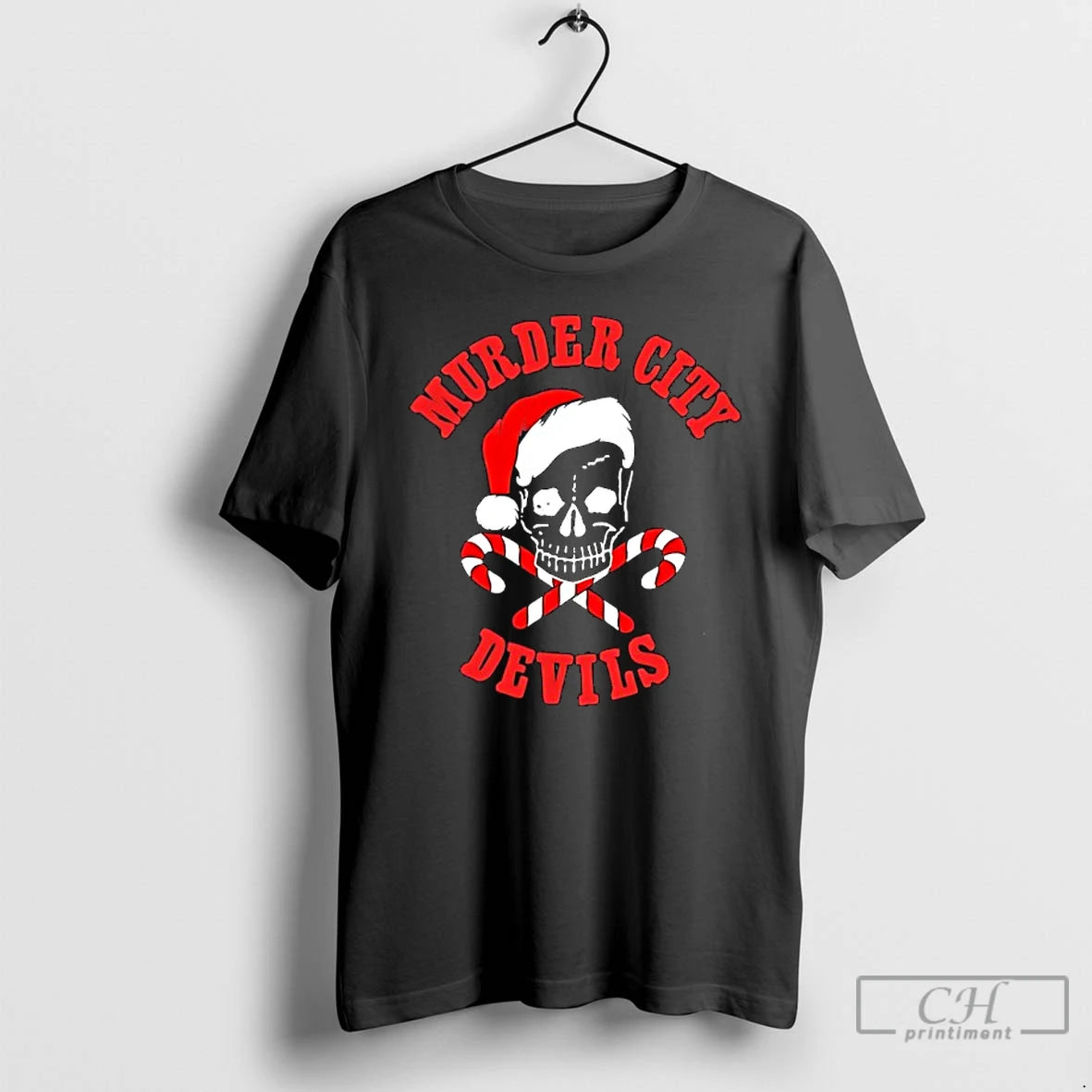 Classic Murder City Devils Skull Santa Claus Hat T-Shirts, Hoodie, Sweatshirt | PopFlextees.com
