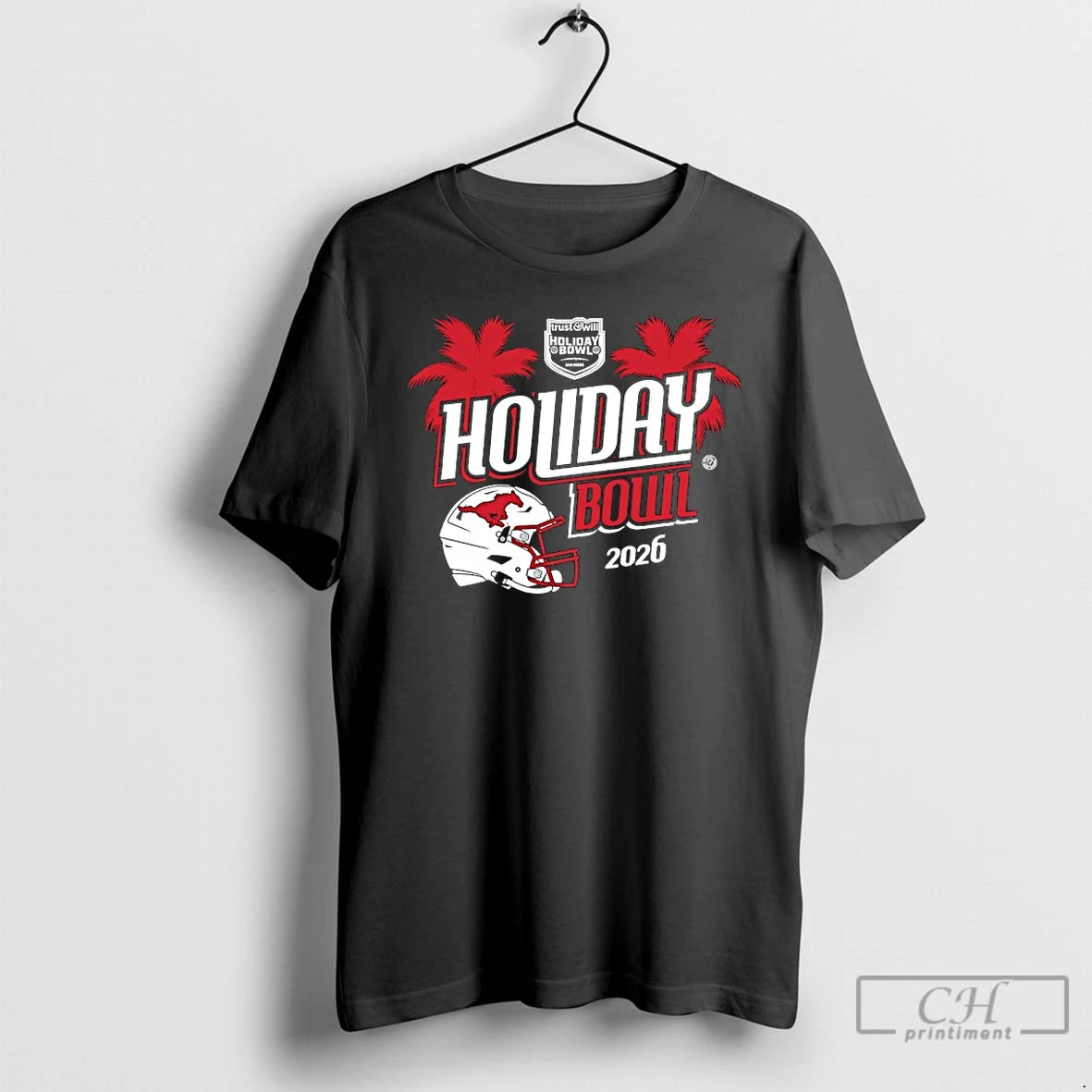 Classic Mustang Smu Football Holiday Bowl 2026 T-Shirts, Hoodie, Sweatshirt | PopFlextees.com