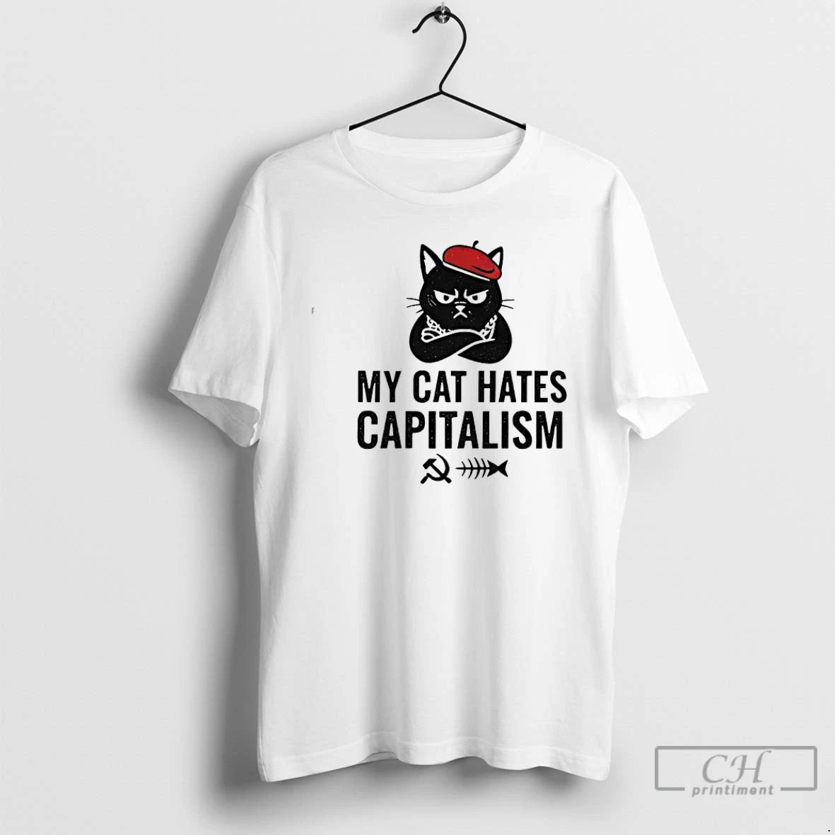 Classic My Cat Hates Capitalism T-Shirts, Hoodie, Sweatshirt | PopFlextees.com