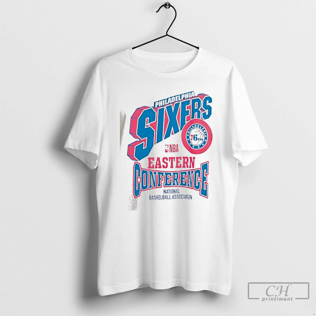 Classic Nba Philadelphia Sixers Basketball Eastern Conference Design T-Shirts, Hoodie, Sweatshirt | PopFlextees.com