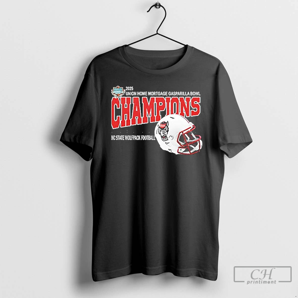 Classic Nc State Wolfpack 2025 Gasparilla Bowl Champions Helmet T-Shirts, Hoodie, Sweatshirt | PopFlextees.com