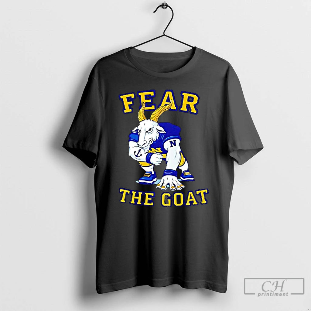 Classic Navy Midshipmen Football Mascot Fear The Goat Funny T-Shirts, Hoodie, Sweatshirt | PopFlextees.com