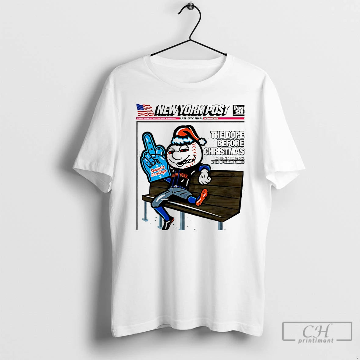 Classic New York Mets Mr Met Ny Post The Dope Before Christmas Christmas T Shirts Hoodie, Sweatshirt | PopFlextees.com