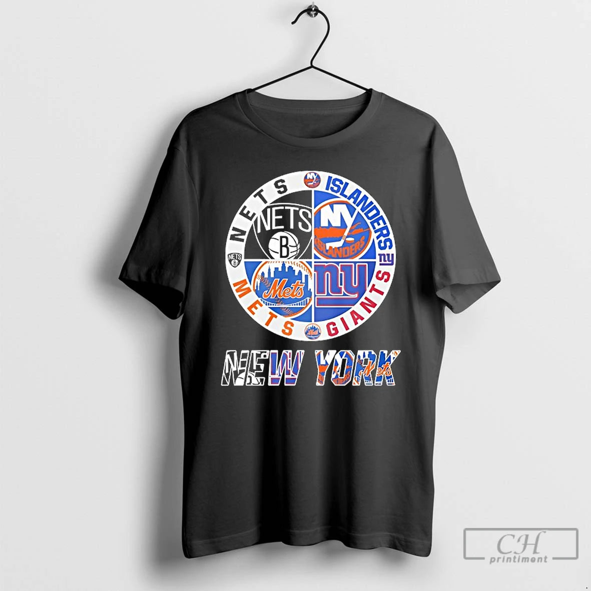 Classic New York Nets New York Islanders New York Mets New York Giants Mashup Logo T-Shirts, Hoodie, Sweatshirt