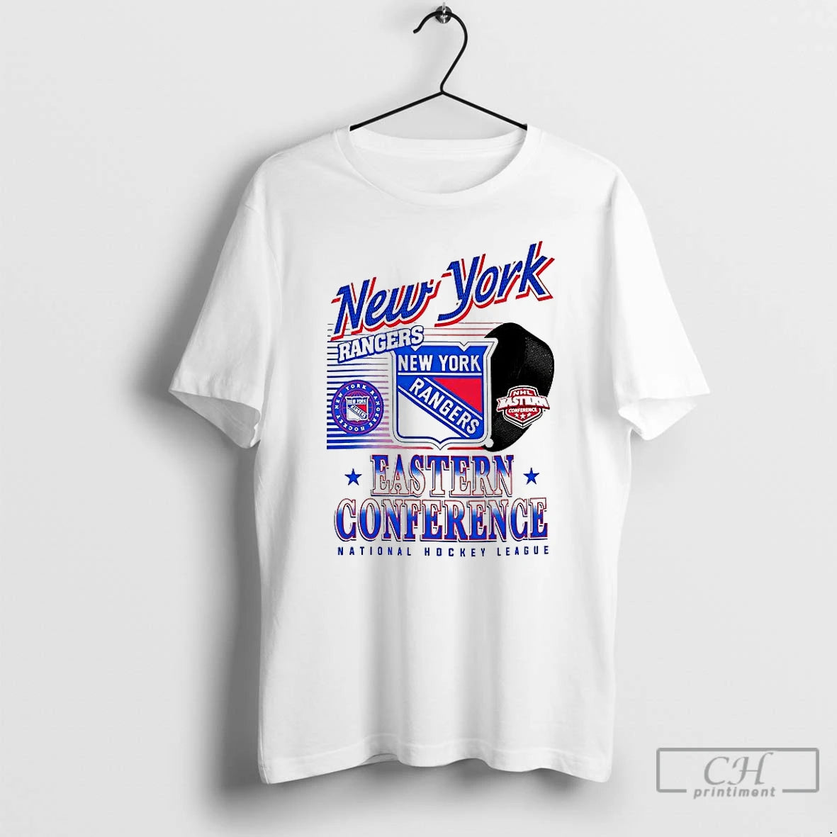 Classic New York Rangers Nhl Eastern Conference Logo And Ball T-Shirts, Hoodie, Sweatshirt | PopFlextees.com