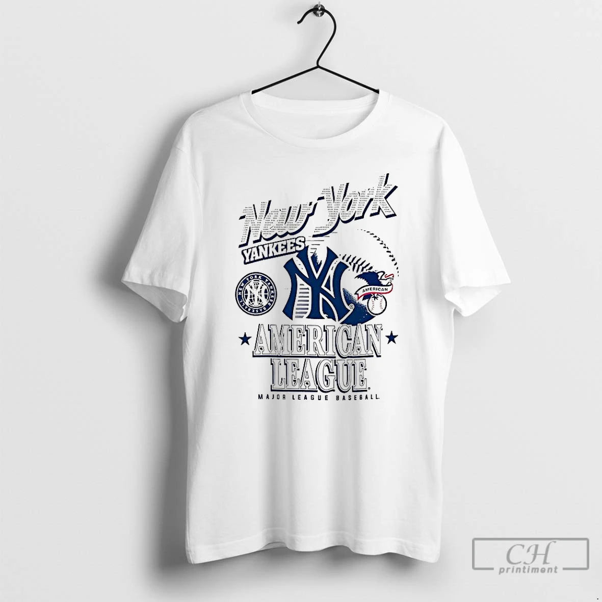 Classic New York Yankees Mlb American National League Logo Ball Retro T-Shirts, Hoodie, Sweatshirt | PopFlextees.com