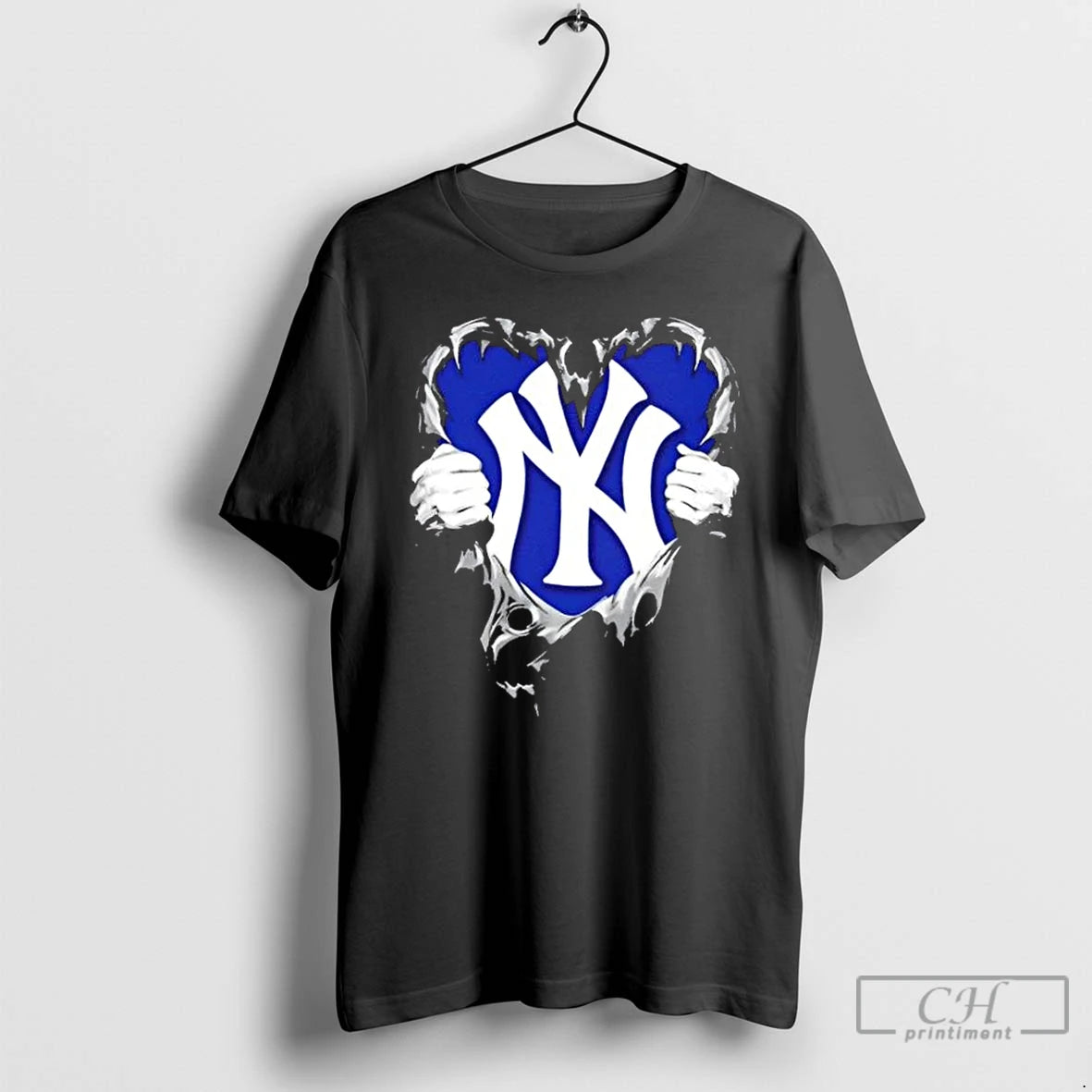 Classic New York Yankees Rip The Chest Forever In My Heart T-Shirts, Hoodie, Sweatshirt | PopFlextees.com