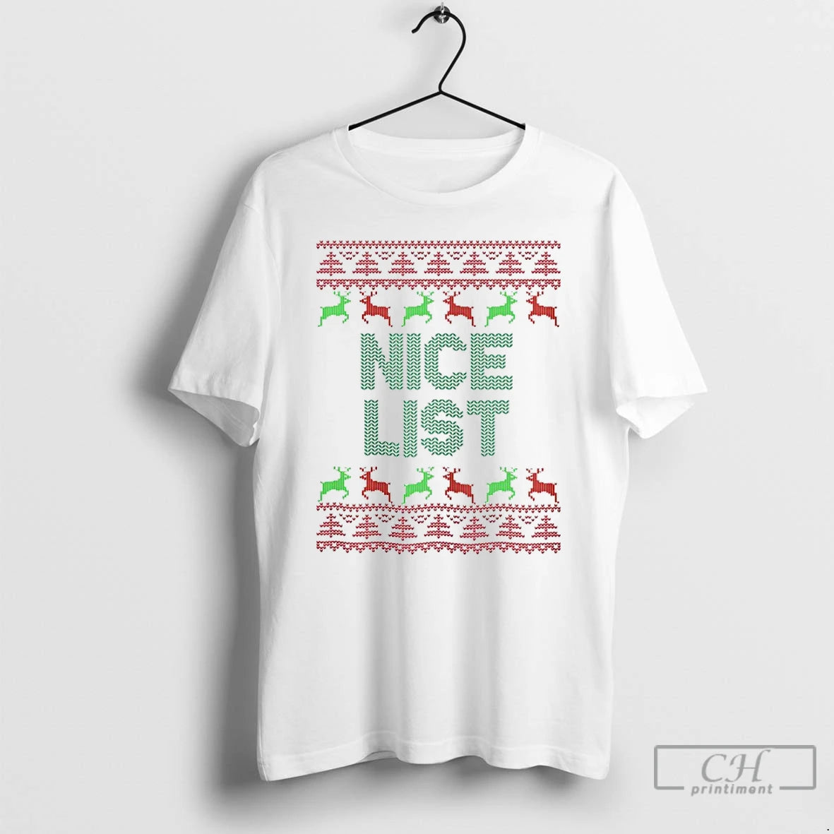 Classic Nice List 2025 Ugly Christmas T-Shirts, Hoodie, Sweatshirt | PopFlextees.com
