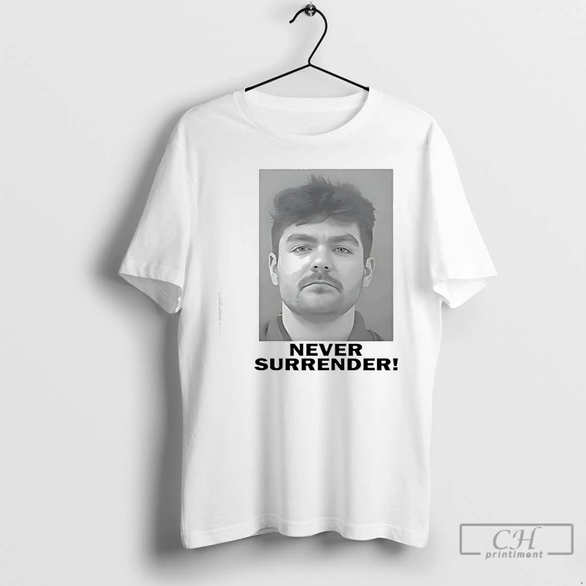 Classic Nick Fuentes Never Surrender Photo T-Shirts, Hoodie, Sweatshirt | PopFlextees.com