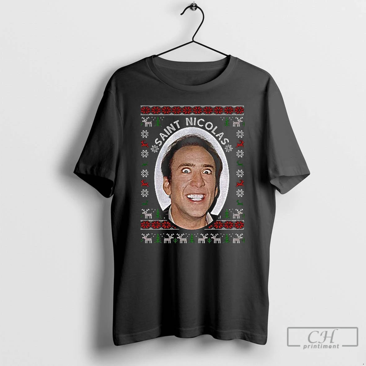 Classic Nicolas Cage St Nicolas Christmas 2025 T-Shirts, Hoodie, Sweatshirt | PopFlextees.com