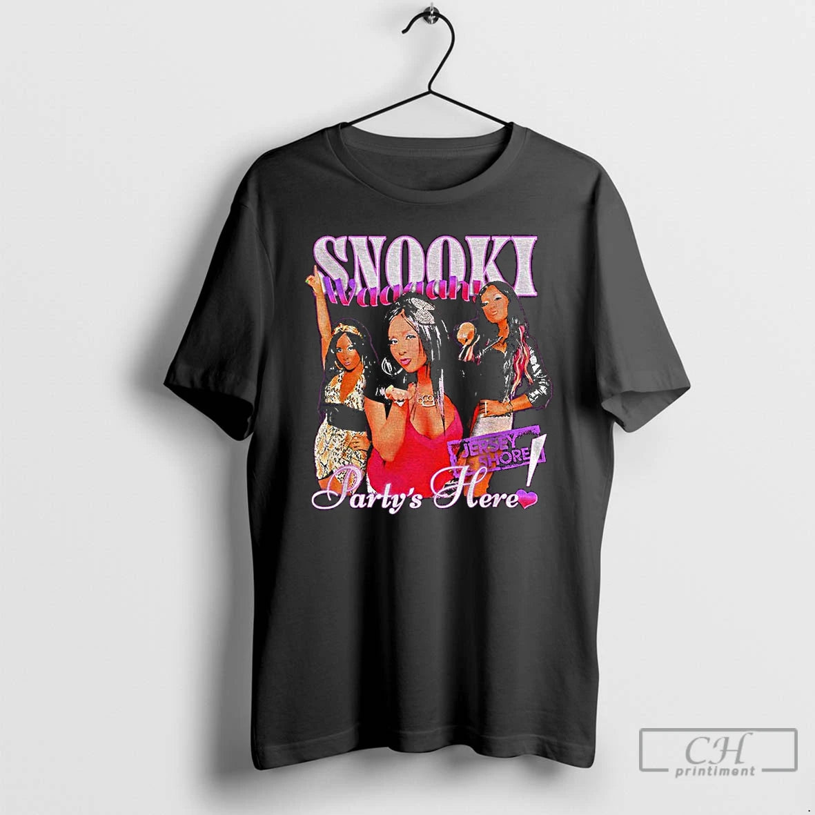 Classic Nicole Polizzi Jersey Shore Partys Here Snooki T-Shirts, Hoodie, Sweatshirt | PopFlextees.com