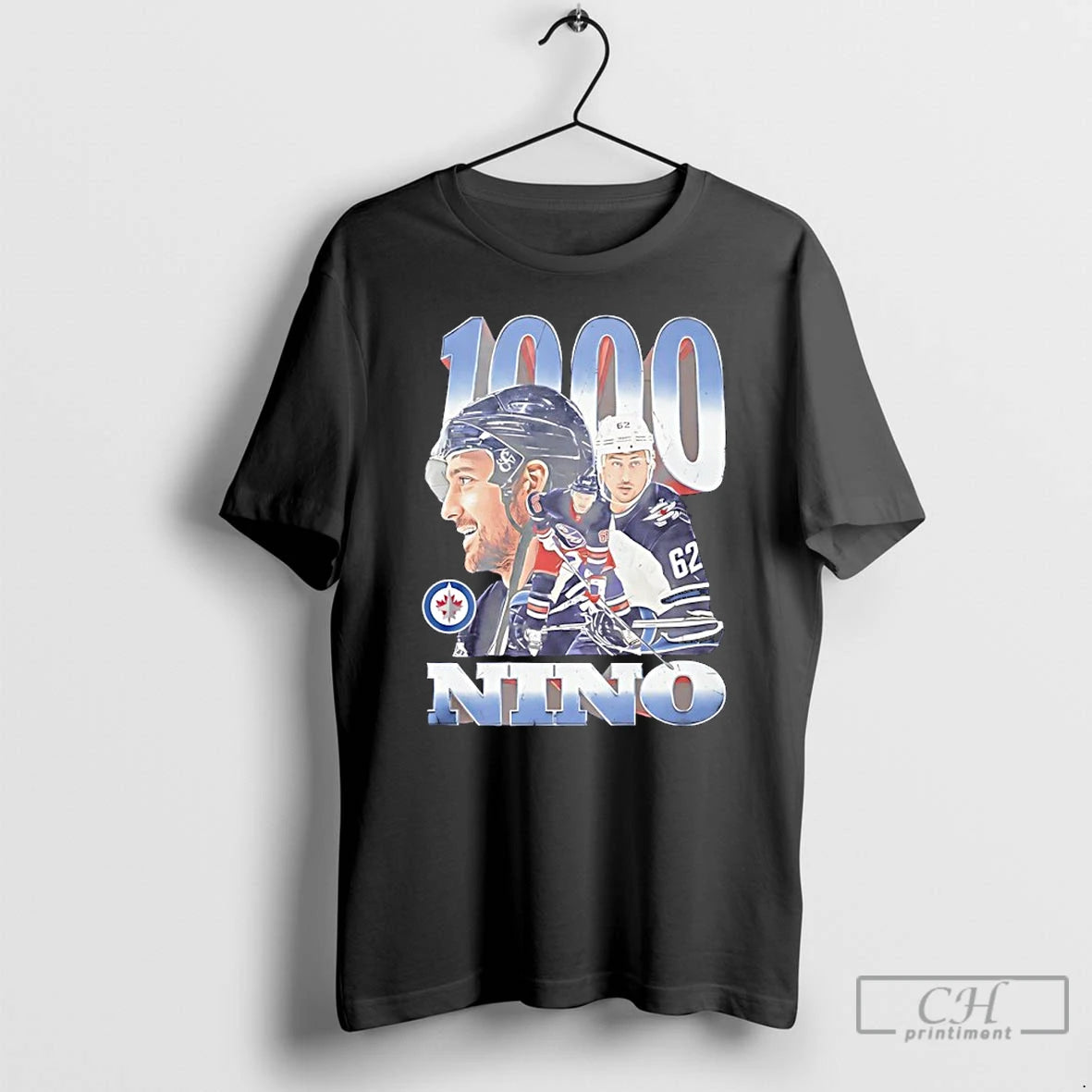 Classic Nino Niederreiter Winnipeg Jets 1000 Games Graphic T-Shirts, Hoodie, Sweatshirt | PopFlextees.com