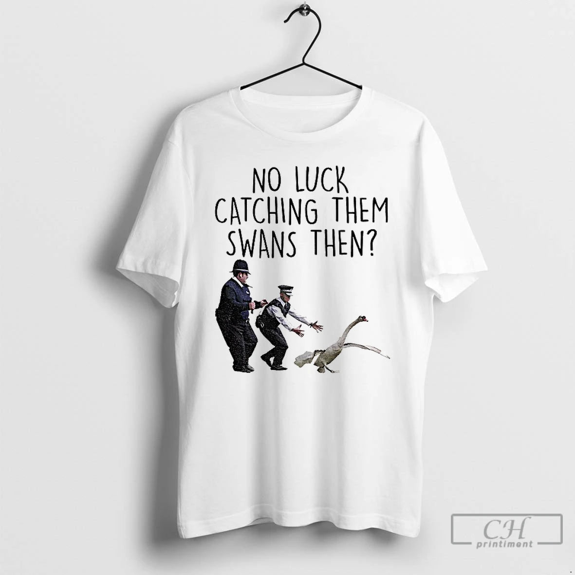 Classic No Luck Catching Them Swans Cornetto Trilogy T-Shirts, Hoodie, Sweatshirt | PopFlextees.com