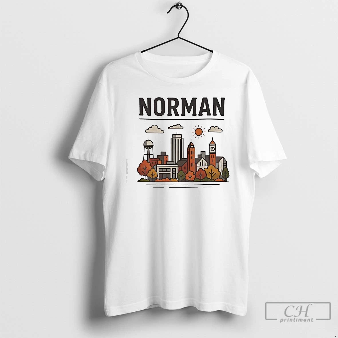 Classic Norman Skyline Oklahoma Game Day T-Shirts, Hoodie, Sweatshirt | PopFlextees.com
