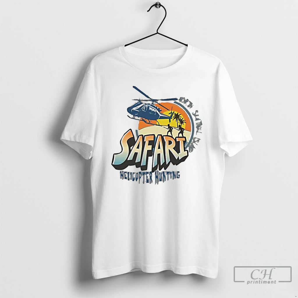 Classic North Sentinel Island Helicopter Hunting T-Shirts, Hoodie, Sweatshirt | PopFlextees.com