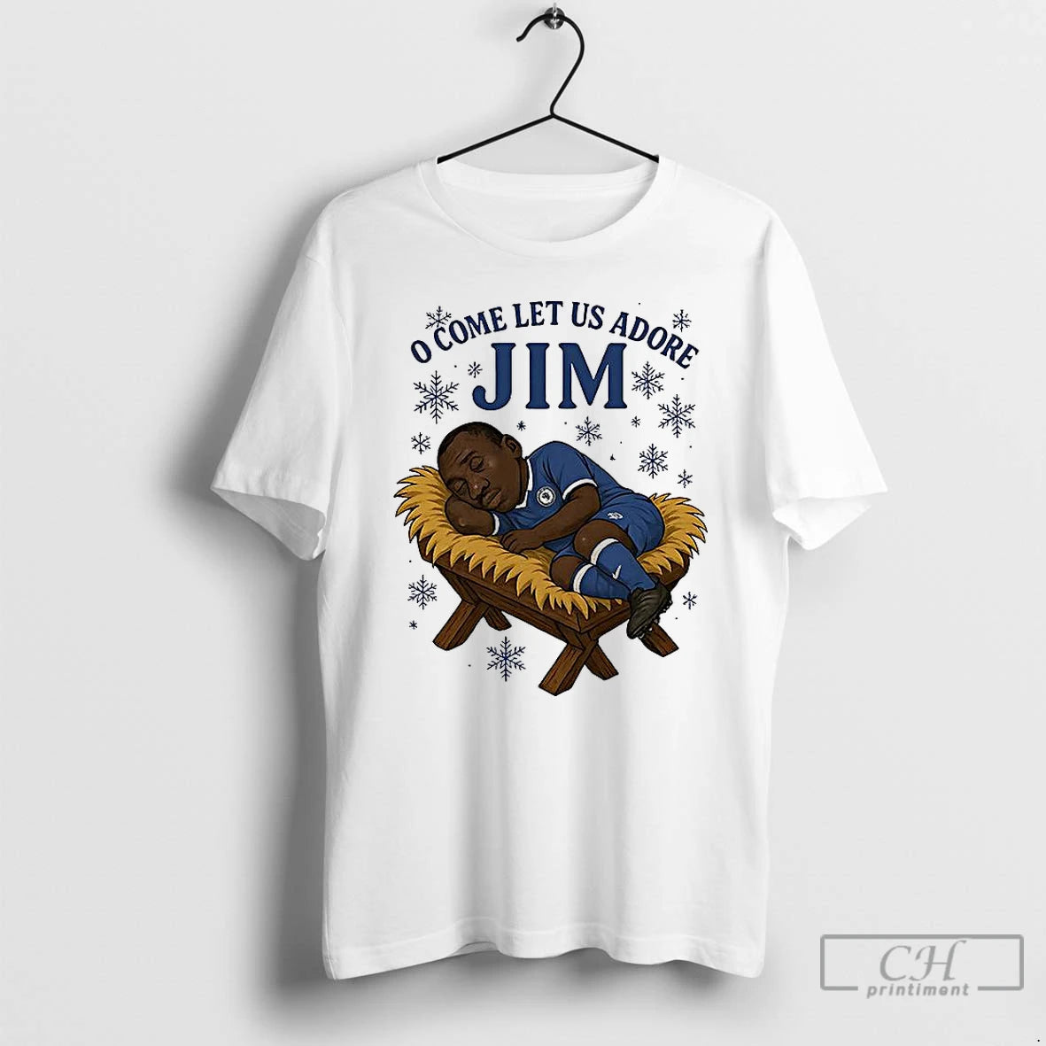 Classic O Come Let Us Adore Jim Chelsea Fc Christmas Caricature T-Shirts, Hoodie, Sweatshirt | PopFlextees.com