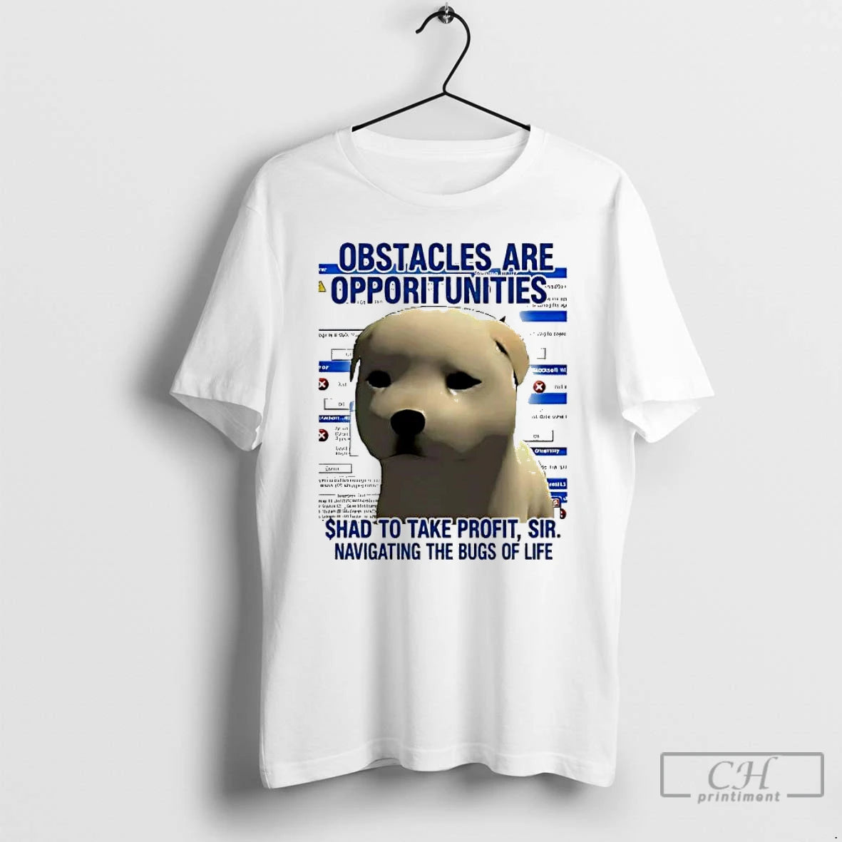 Classic Obstacles Are Opportunities Cute Dog T-Shirts, Hoodie, Sweatshirt