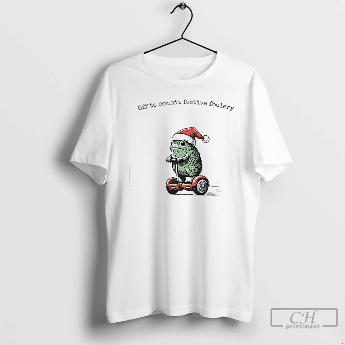 Classic Off To Commit Festive Foolery Christmas T-Shirts, Hoodie, Sweatshirt | PopFlextees.com