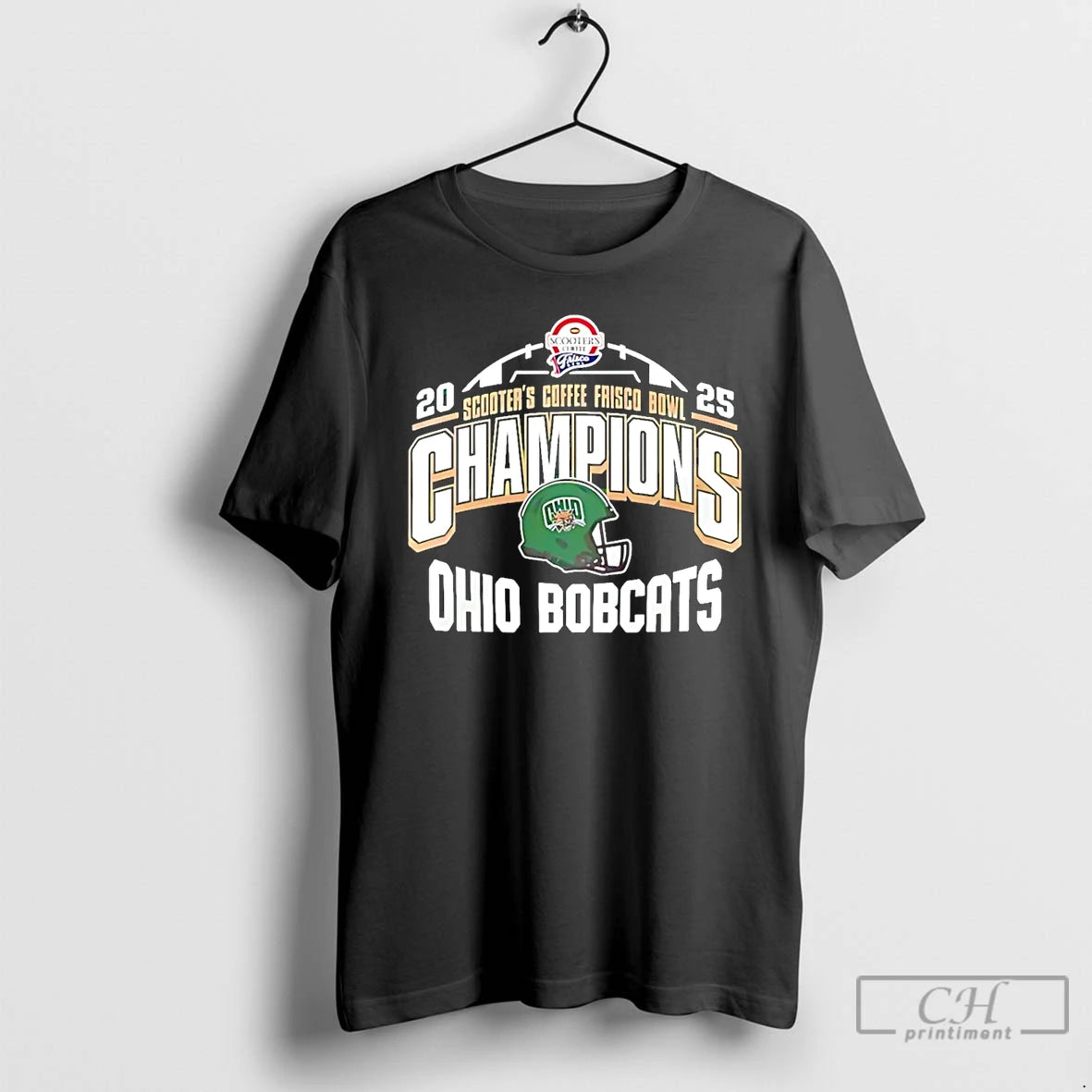 Classic Ohio Bobcats Scooters Coffee Frisco Bowl Champion 2025 Helmet T-Shirts, Hoodie, Sweatshirt | PopFlextees.com