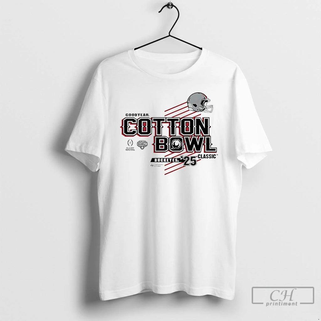 Classic Ohio State 2025 Goodyear Cotton Bowl Classic Football Helmet T-Shirts, Hoodie, Sweatshirt | PopFlextees.com