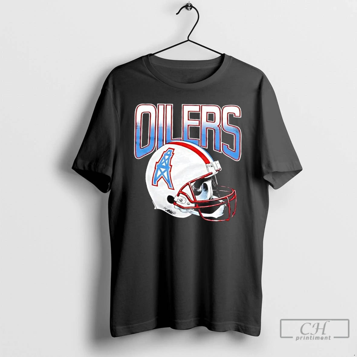 Classic Oilers Football Gradient Football Helmet T-Shirts, Hoodie, Sweatshirt | PopFlextees.com
