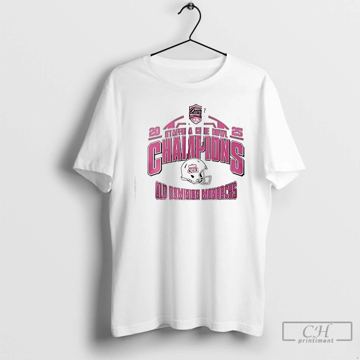 Classic Old Dominion Monarchs 2025 Cure Bowl Champion Helmet T-Shirts, Hoodie, Sweatshirt | PopFlextees.com