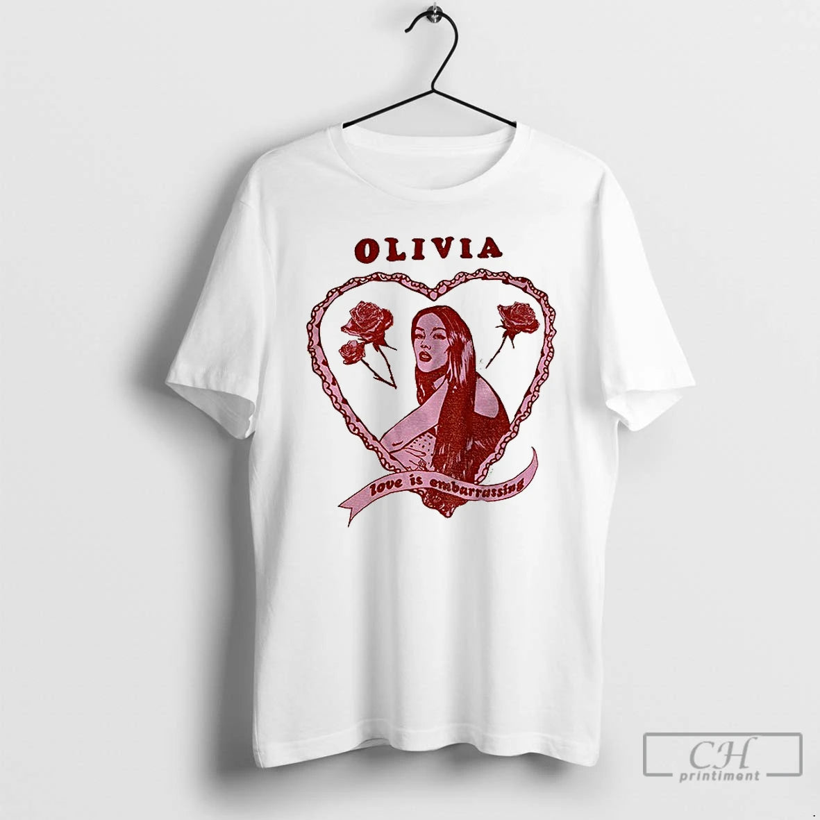 Classic Olivia Love Is Embarrassing Vintage T-Shirts, Hoodie, Sweatshirt | PopFlextees.com