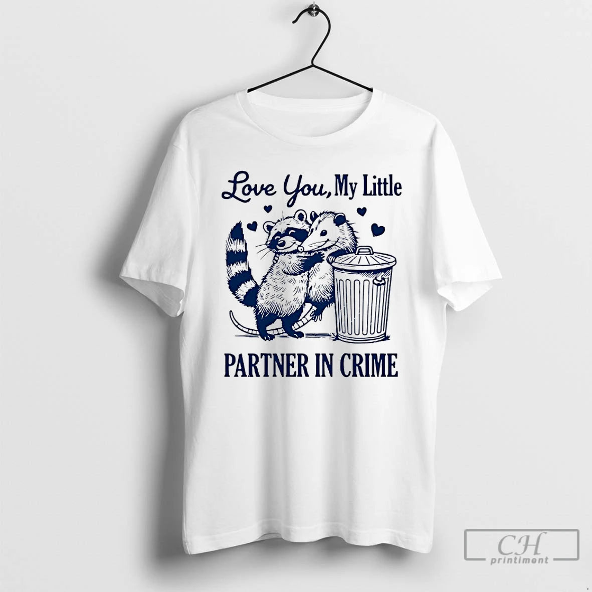 Classic Opossum Love You My Little Partner In Crime T-Shirts, Hoodie, Sweatshirt | PopFlextees.com