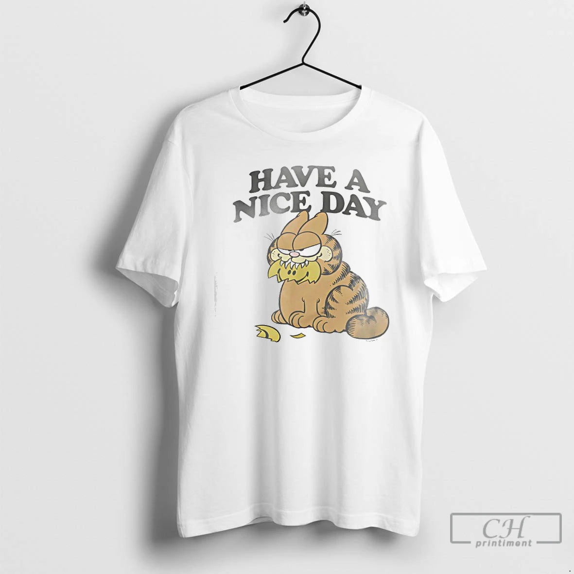 Classic Orange Cat Have A Nice Day Distressed T-Shirts, Hoodie, Sweatshirt | PopFlextees.com