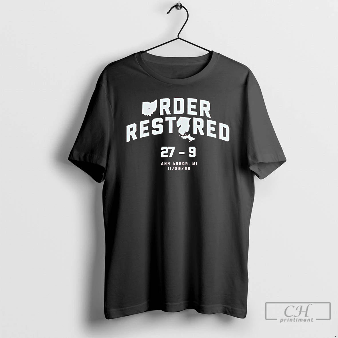 Classic Order Restored Event 27 9 Score Ann Arbor Mi Nov 29th 2025 T Shirts Hoodie, Sweatshirt | PopFlextees.com