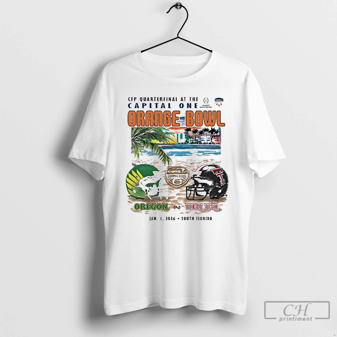 Classic Oregon Vs Texas Tech 2026 Orange Bowl Sobe Showdown Beach T-Shirts, Hoodie, Sweatshirt | PopFlextees.com