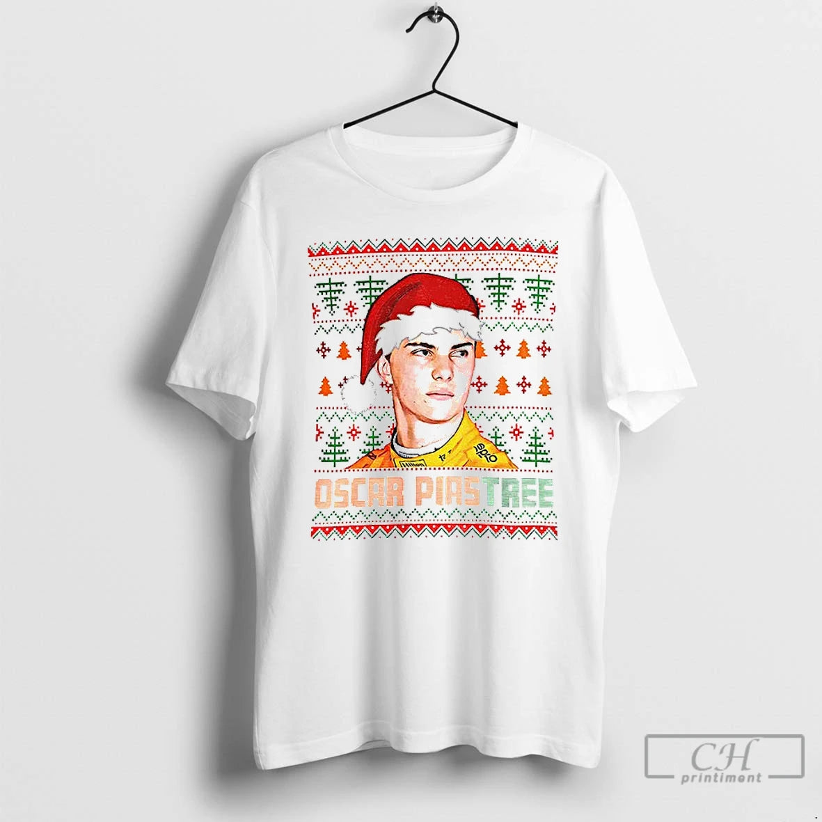 Classic Oscar Piastri Oscar Piastree Santa Hat Merry Christmas T-Shirts, Hoodie, Sweatshirt | PopFlextees.com