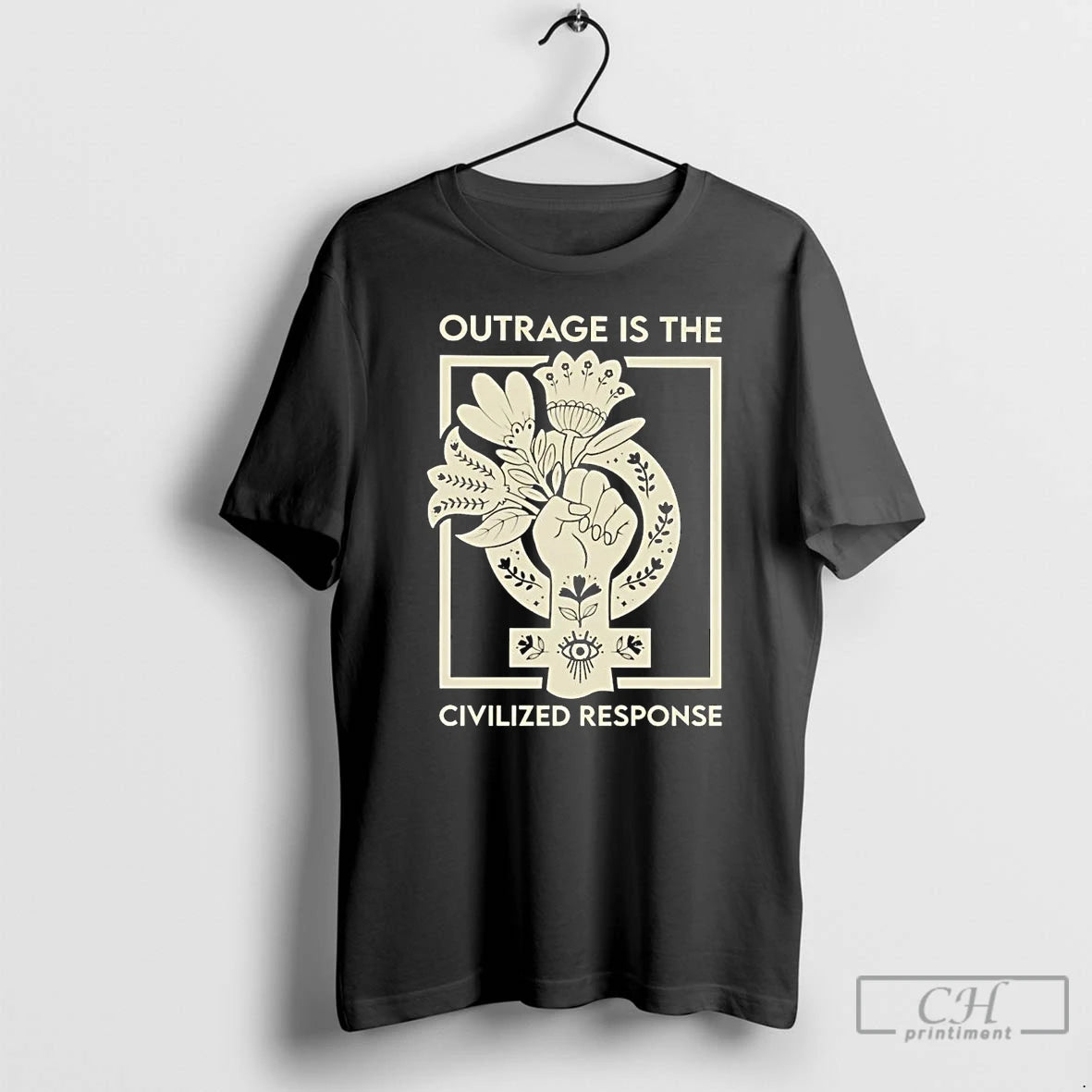 Classic Outrage Is The Civilized Response T-Shirts, Hoodie, Sweatshirt | PopFlextees.com