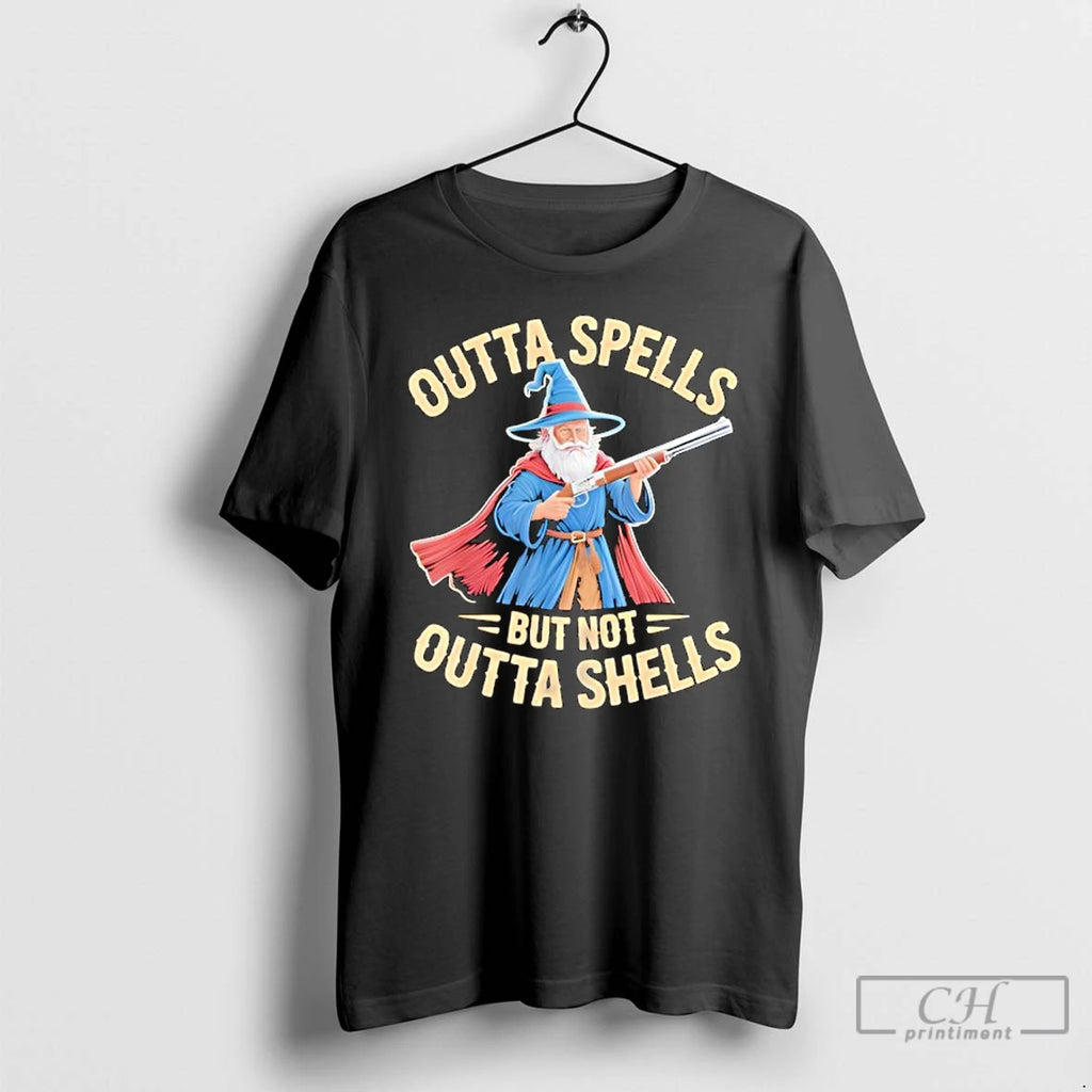 Classic Outta Spells But Not Outta Shells Funny T-Shirts, Hoodie, Sweatshirt | PopFlextees.com