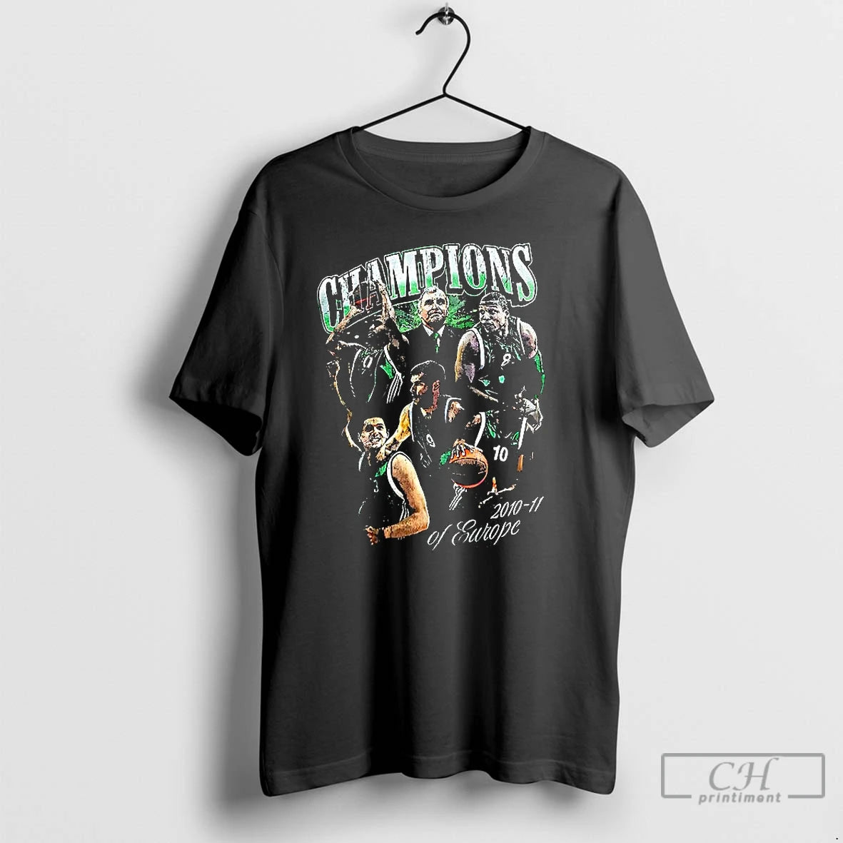 Classic Panathinaikos F C Champions Of 2010 2011 Of Europe T-Shirts, Hoodie, Sweatshirt | PopFlextees.com