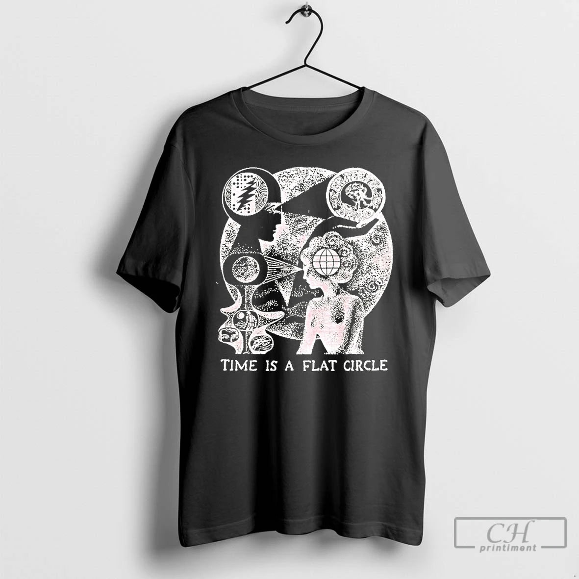 Classic Panoptisphere Time Is A Flat Circle Clove T-Shirts, Hoodie, Sweatshirt | PopFlextees.com