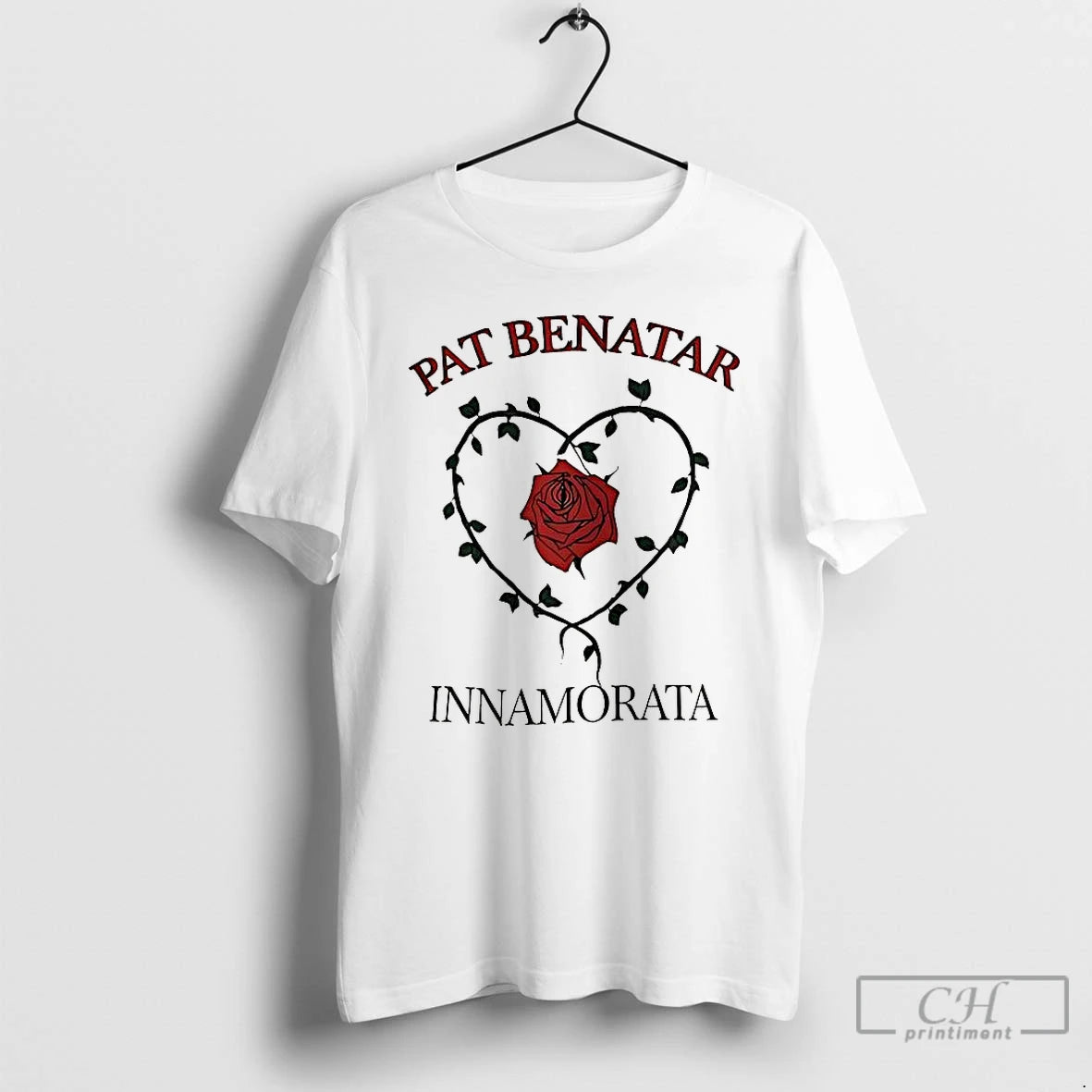 Classic Pat Benatar Innamorata Rose Heart Vintage 1997 T-Shirts, Hoodie, Sweatshirt | PopFlextees.com