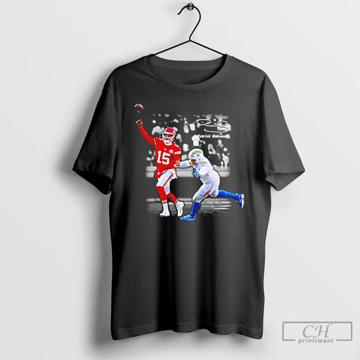 Classic Patrick Mahomes Kc Chiefs Vs Chargers Signature T-Shirts, Hoodie, Sweatshirt | PopFlextees.com