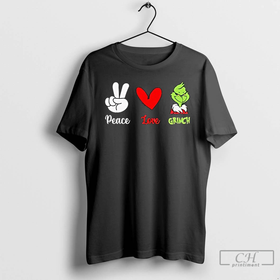Classic Peace Love Grinch Festive Holiday T-Shirts, Hoodie, Sweatshirt | PopFlextees.com