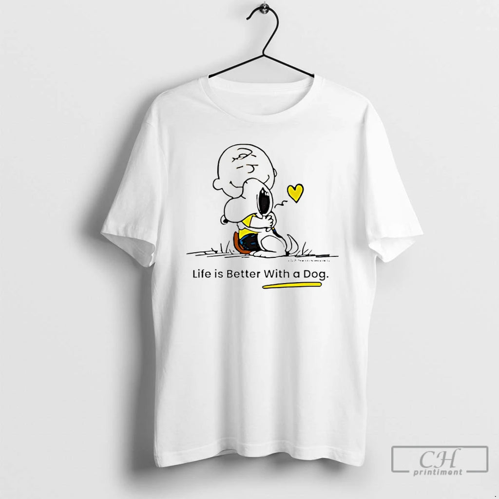 Classic Peanuts Life Is Better With A Dog T-Shirts, Hoodie, Sweatshirt | PopFlextees.com