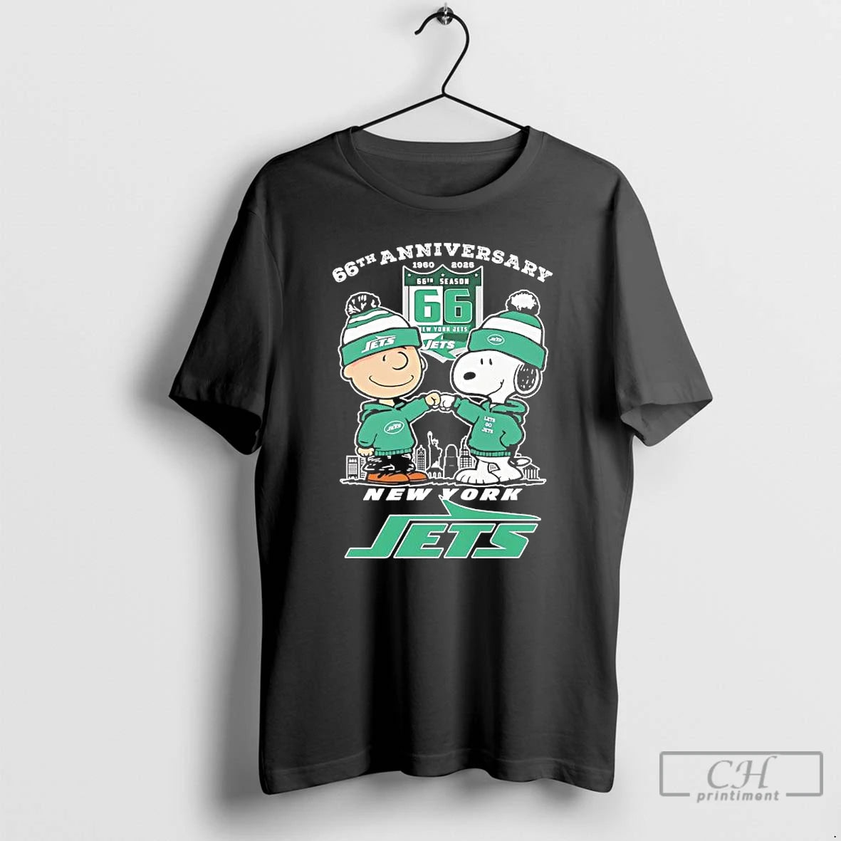 Classic Peanuts X New York Jets 1960 2025 66th Anniversary T-Shirts, Hoodie, Sweatshirt | PopFlextees.com