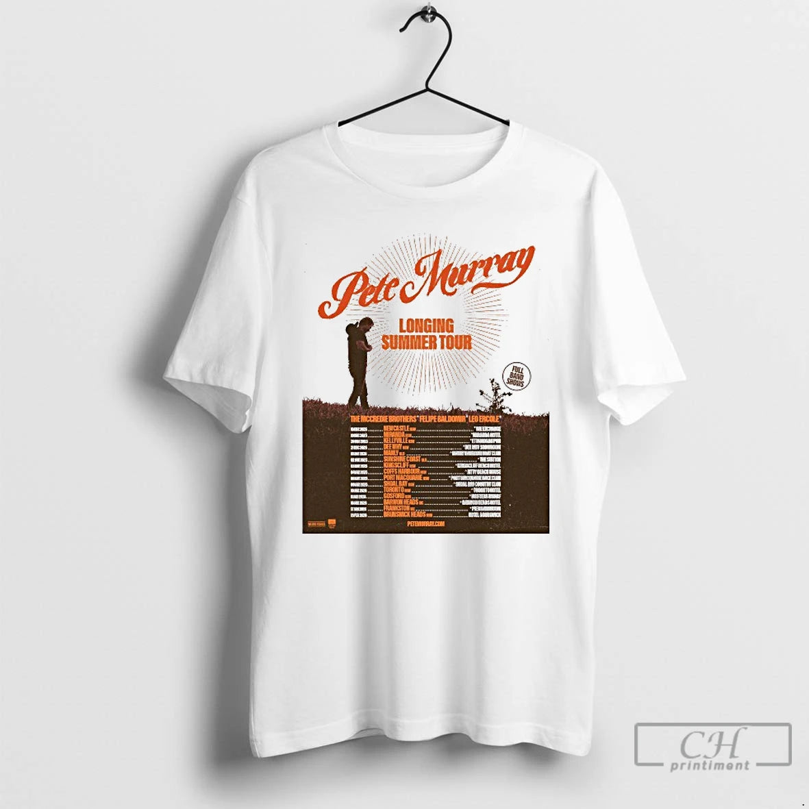 Classic Pete Murray Longing Summer Tour 2025 2026 T-Shirts, Hoodie, Sweatshirt | PopFlextees.com