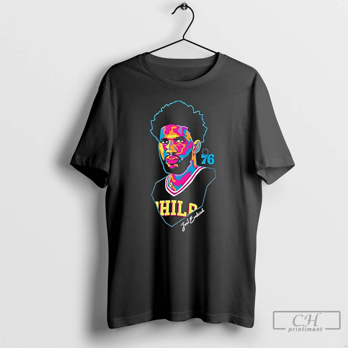 Classic Philadelphia 76ers Joel Embiid Artist Design T-Shirts, Hoodie, Sweatshirt | PopFlextees.com