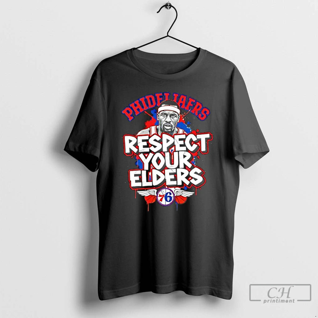 Classic Philadelphia 76ers Respect Your Elders T-Shirts, Hoodie, Sweatshirt | PopFlextees.com