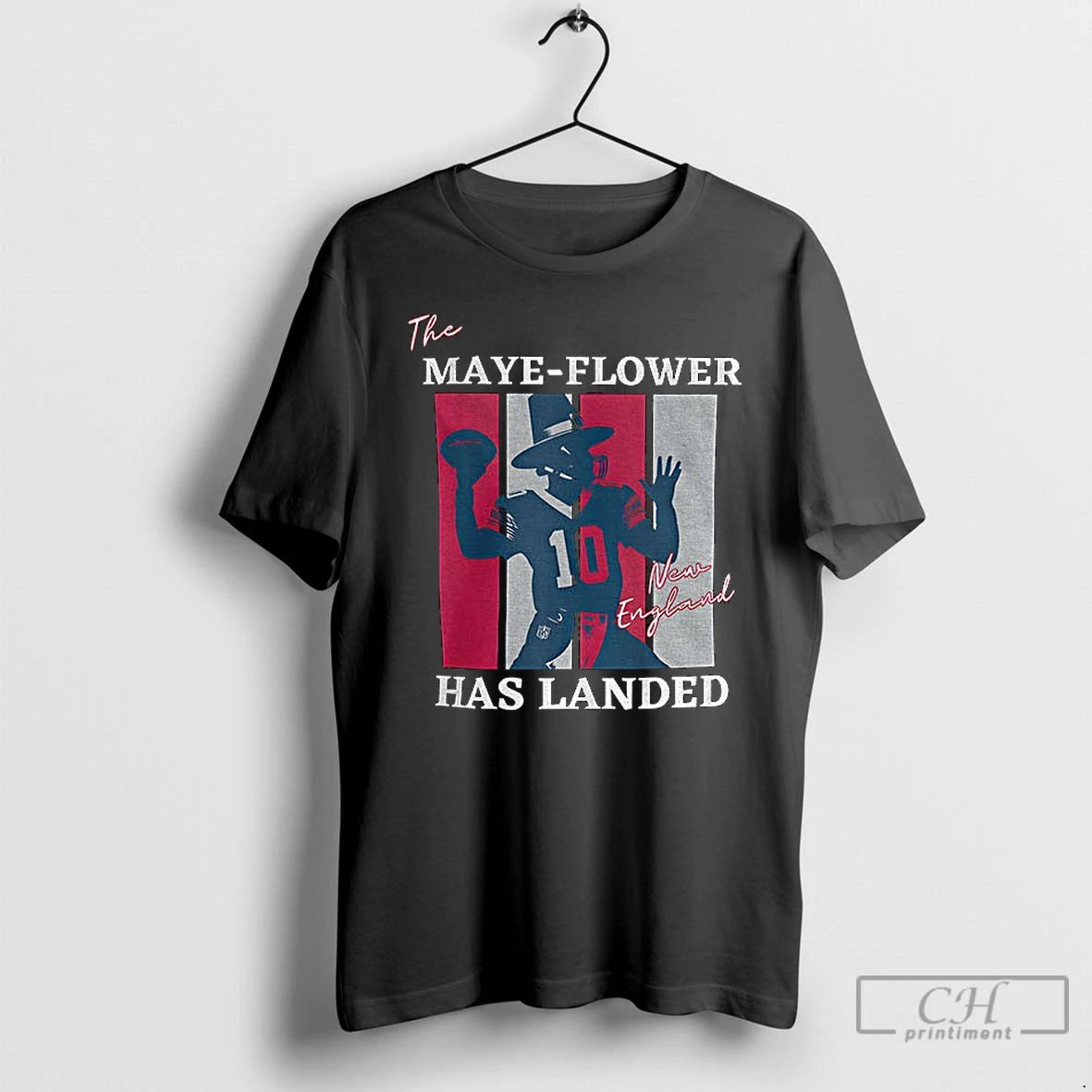 Classic Pilgrim Drake New England Football Patriots The Maye Flower Has Landed T Shirts Sweater Hoodie, Sweatshirt