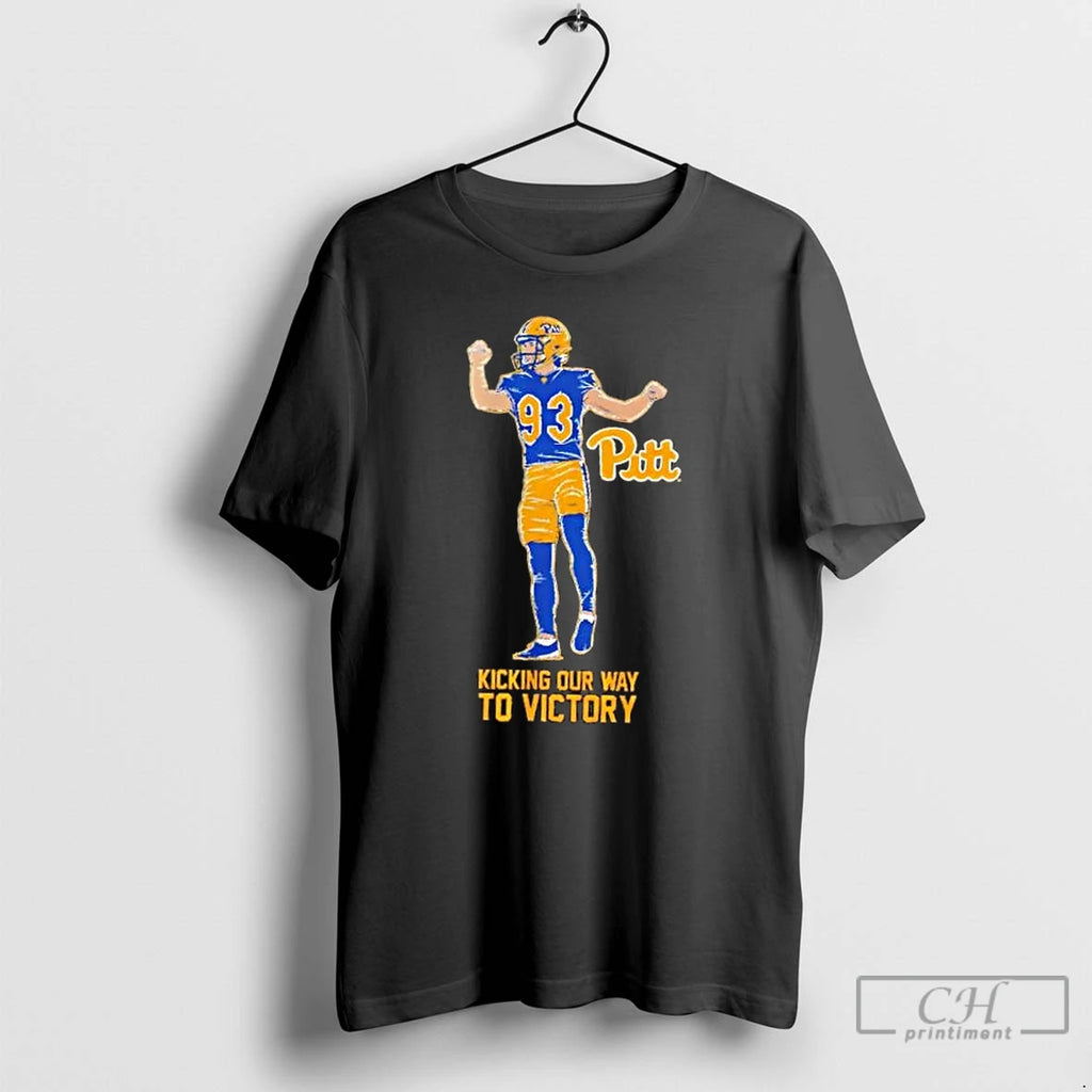 Classic Pitt Panthers Trey Butkowski Kicking Our Way To Victory T-Shirts, Hoodie, Sweatshirt | PopFlextees.com