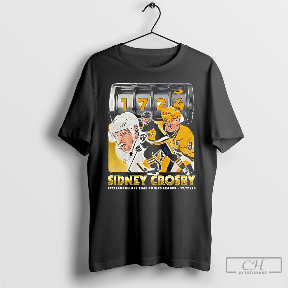 Classic Pittsburgh Penguins Sidney Crosby 1724 All Time Points Leader T-Shirts, Hoodie, Sweatshirt | PopFlextees.com