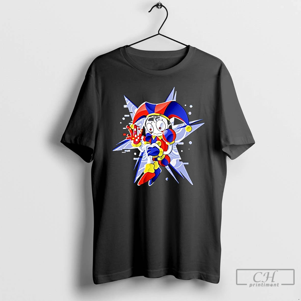 Classic Pixel Jester Retro Glitch Art Christmas T-Shirts, Hoodie, Sweatshirt | PopFlextees.com