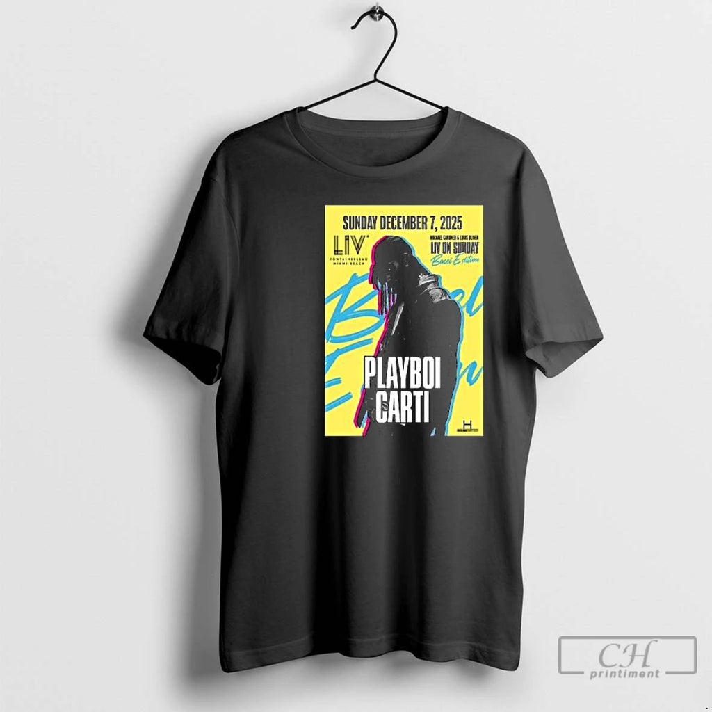 Classic Playboi Carti Live At Liv Miami On December 7 2025 Circle Black T Shirts Hoodie, Sweatshirt | PopFlextees.com