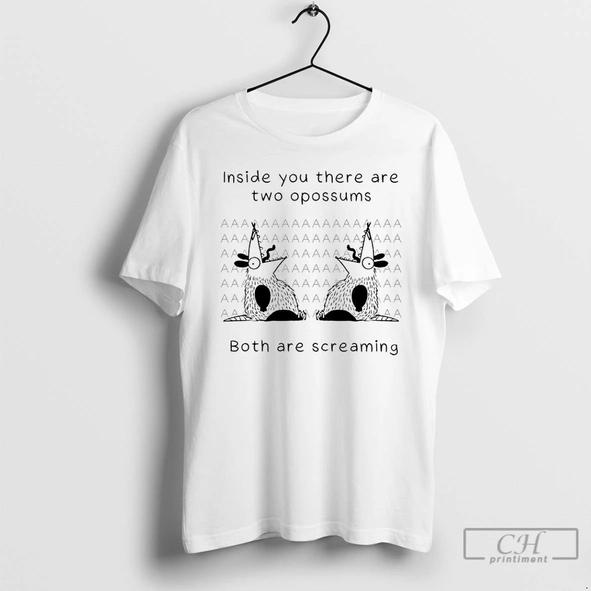 Classic Possums Inside You There Are Two Opossums Both Are Screaming T-Shirts, Hoodie, Sweatshirt | PopFlextees.com